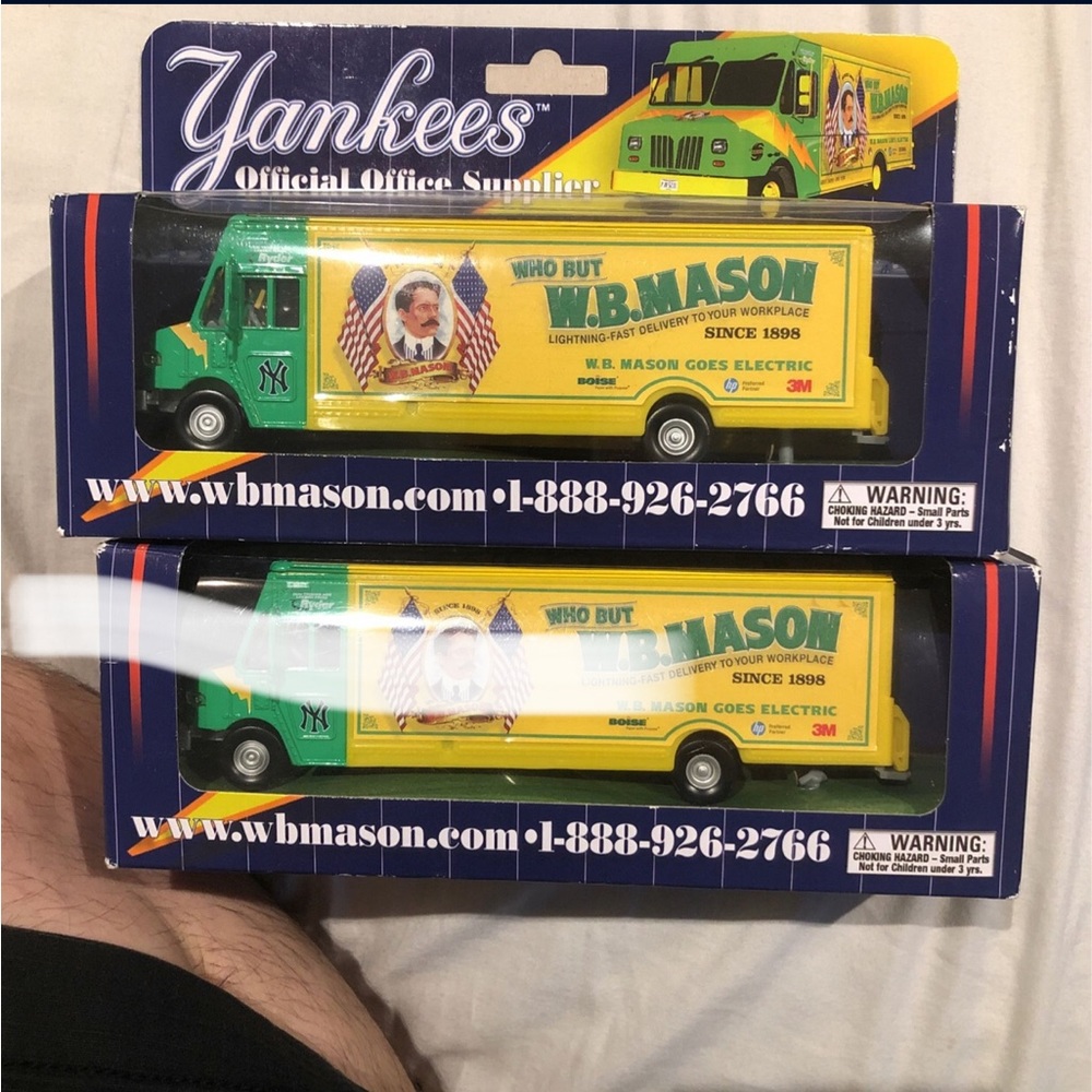 WB MASON YANKEES COLLECTIBLE TRUCKS